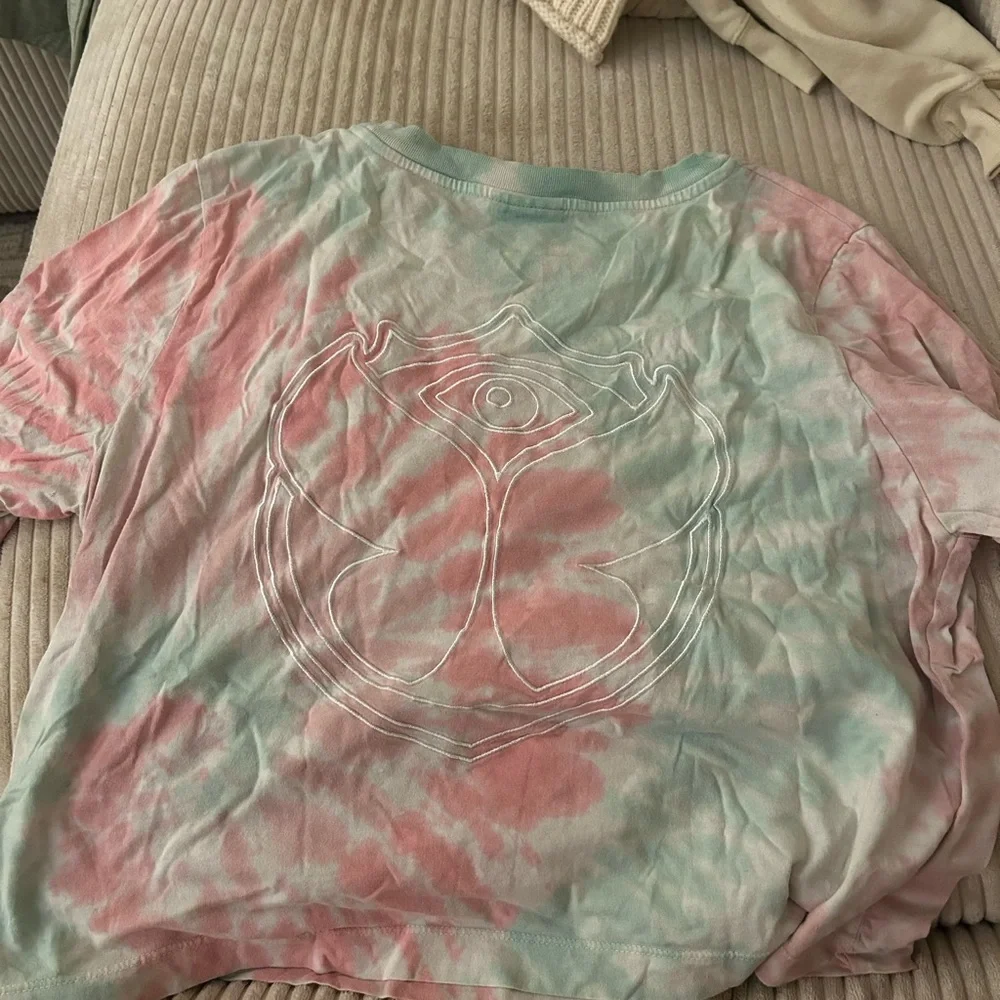TOMORROWLAND Pastel Tie-Dye Tee in Mint & Blush - Picture 5 of 6